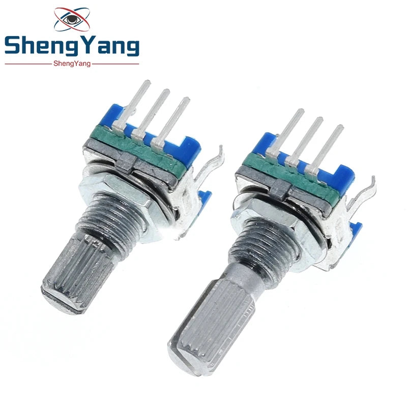 TZT 1/5/10PCS Plum handle 15mm 20mm rotary encoder coding switch / EC11 / digital potentiometer with switch 5 Pin