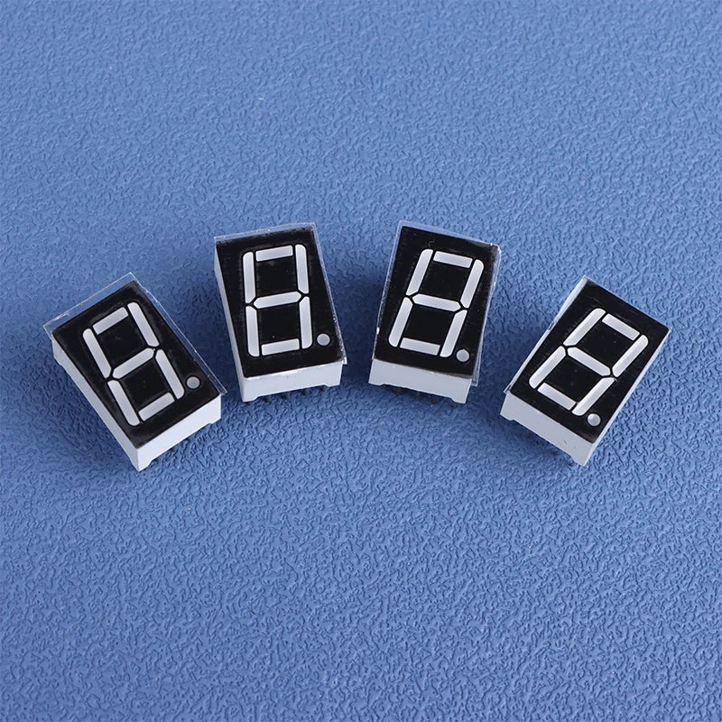 10Pcs 0.56 Inch 10Pins 1 Bit 7 Segment Red LED Digital Display Tube Common Anode Cathode 5161AS 5161BS
