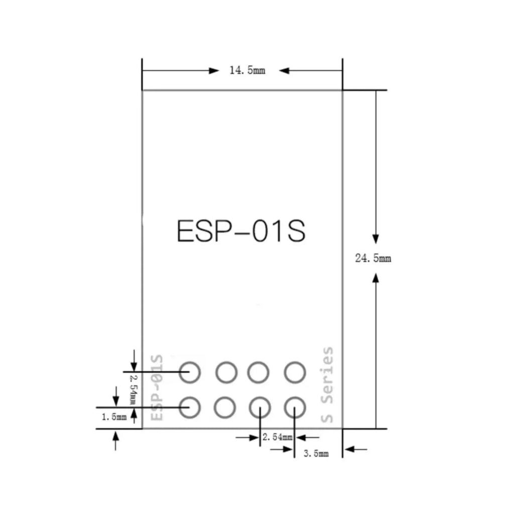 1/2/5/10PCS ESP-01S ESP8266 WiFi Module 4MB Flash 3.3V Serial Wireless Transceiver for Arduino IoT Projects