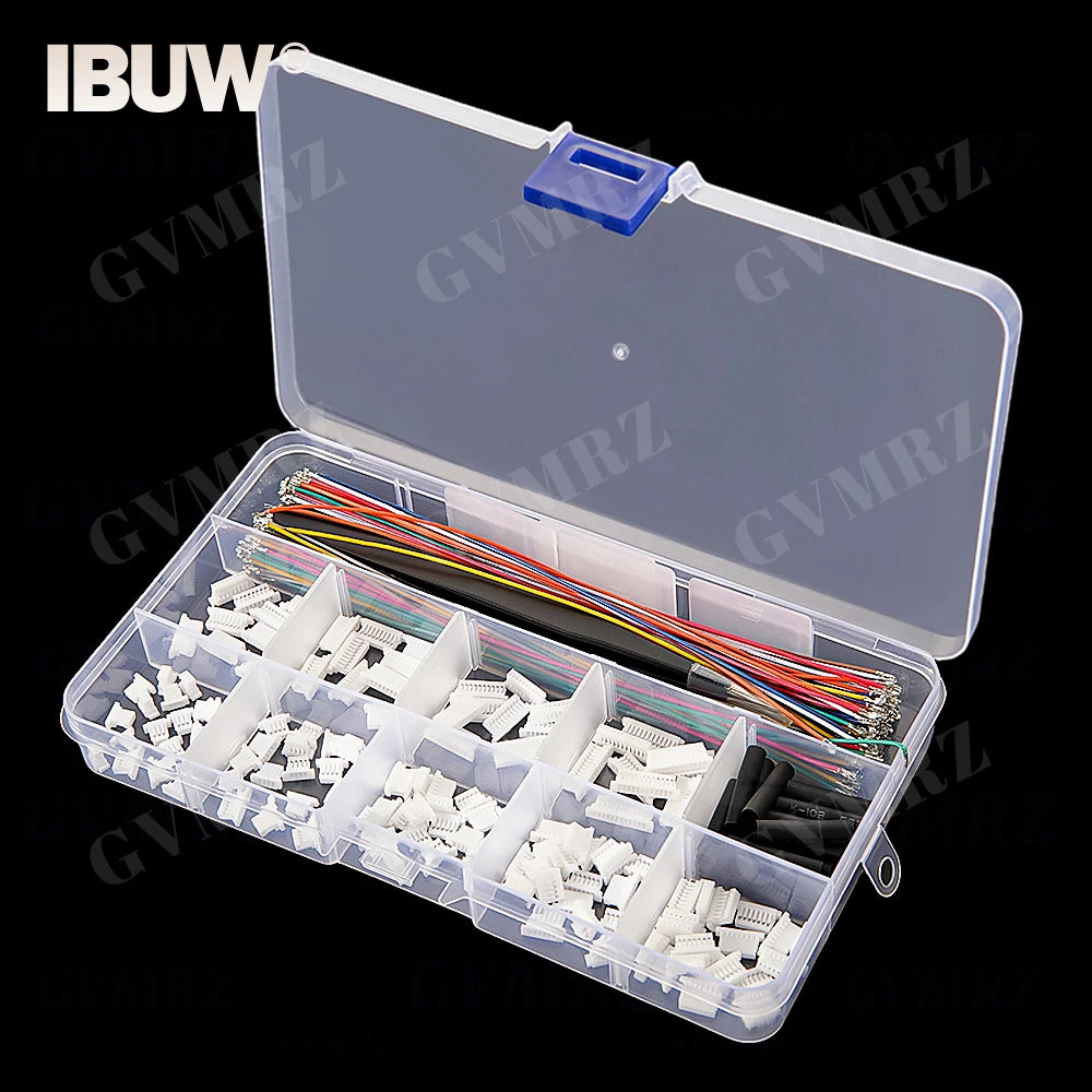 SH1.0MM JST 1mm Cable Connector Kit JST Male Header 3P-12P with 28AWG Crimped With Terminal for GPS Racing Drone Wire