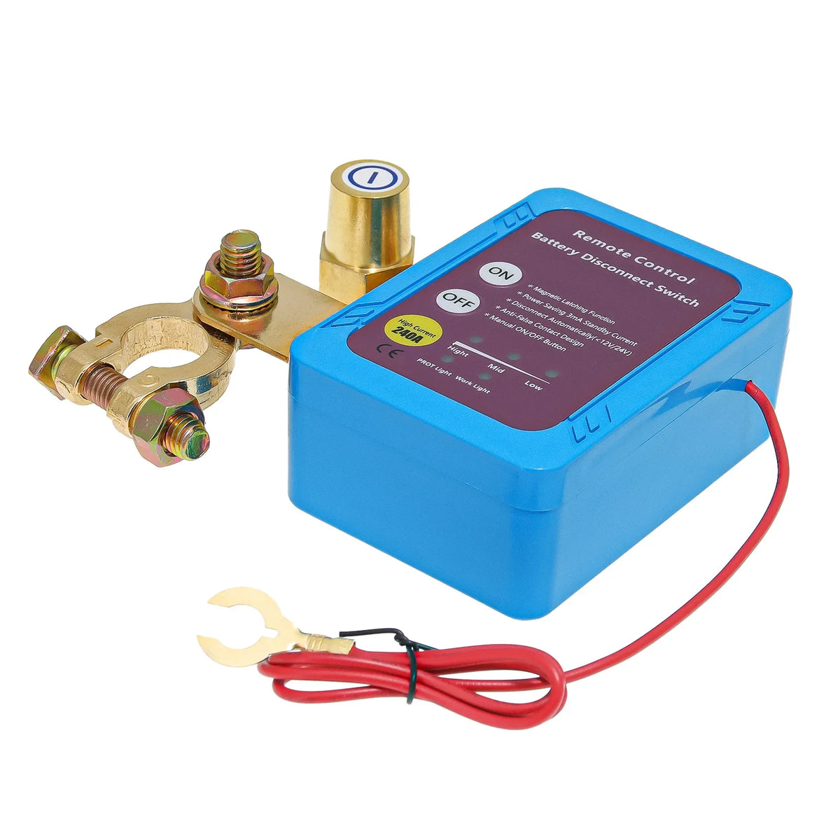 Remote Battery Disconnect Switch,Automatic Power Shut Off Remote Control,12V 240A Battery Disconnect Power Switch For Car Truck