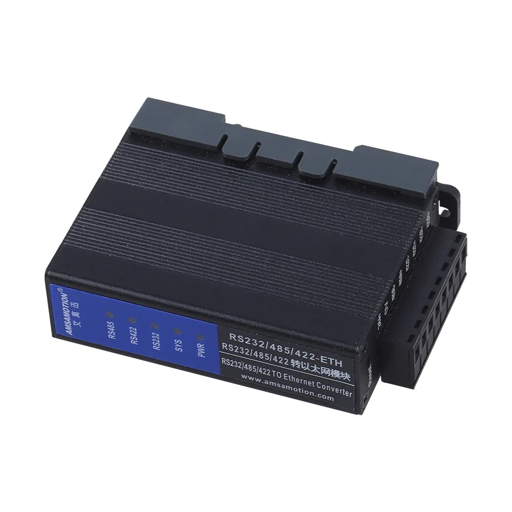 Din Rail RS232 RS485 RS422 to Ethernet Serial Server Module ETH Converter IOT 232-485-422-ETH Signal RTU to Modbus TCP Network