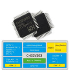 10Pcs/lot WCH CH32V203 32V203C8T6 CH32V203C8T6 Microcontroller Enhanced low-power 32-bit RISC-V core MCU