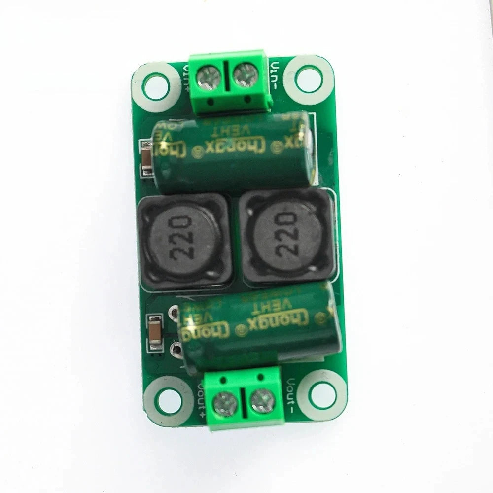 0-50V 4A DC Power Filter Board EMI Noise Suppression Module Class D Power Amplifiers for Car Audio Industrial Control Systems