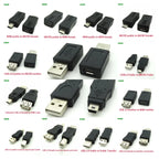 Cltgxdd USB 2.0 Adapter Mini 5P to A Male Female Micro to USB Android Data Side T Port Converter Selector Connector