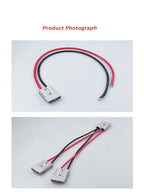 1pc Adapter 50A For Anderson Plug Connector Double Y Adapter 4mm Car Cable 4 Square Wires 30cm For Forklifts Stackers Vehicles