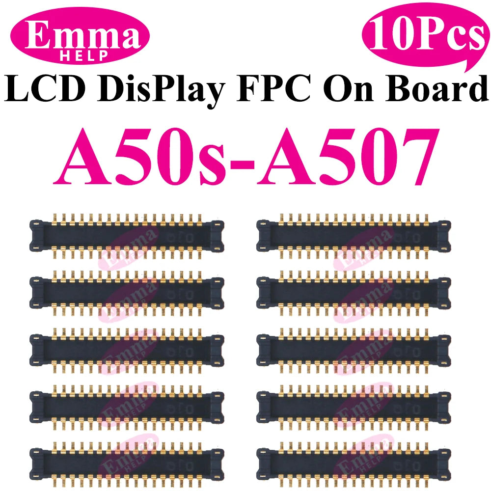 EmmaHelp FPC Connector Display Screen For Samsung LCD FPC A51 A50 A70s A40 A30S A21 A20S A10S M12 M14 M15 M16 On Motherboard