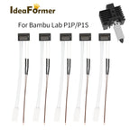 Thermistor For Bambu Lab P1P Heating Tube Ceramic Cartridge 24V For Bambulab P1S Hotend Heater Thermistor 3D Printer Accessories