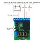 DC 12V 24V LED Digital Relay Switch Control Board Module Relay Module Voltage Detection Charging Discharge Monitor Test