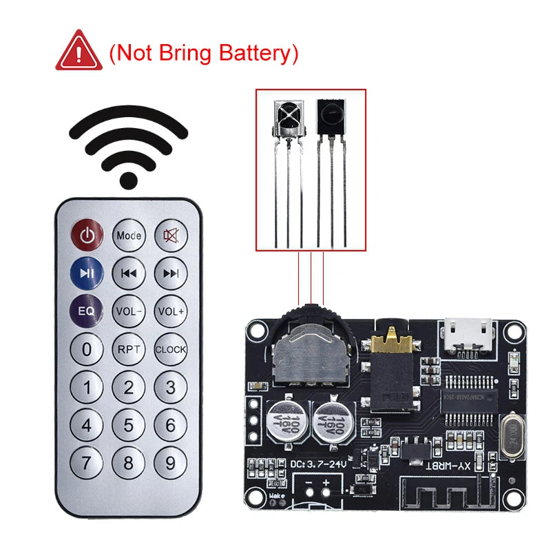 Bluetooth Audio Receiver board Bluetooth 4.1 BT5.0 Pro XY-WRBT MP3 Lossless Decoder Board Wireless Stereo Music Module With Case