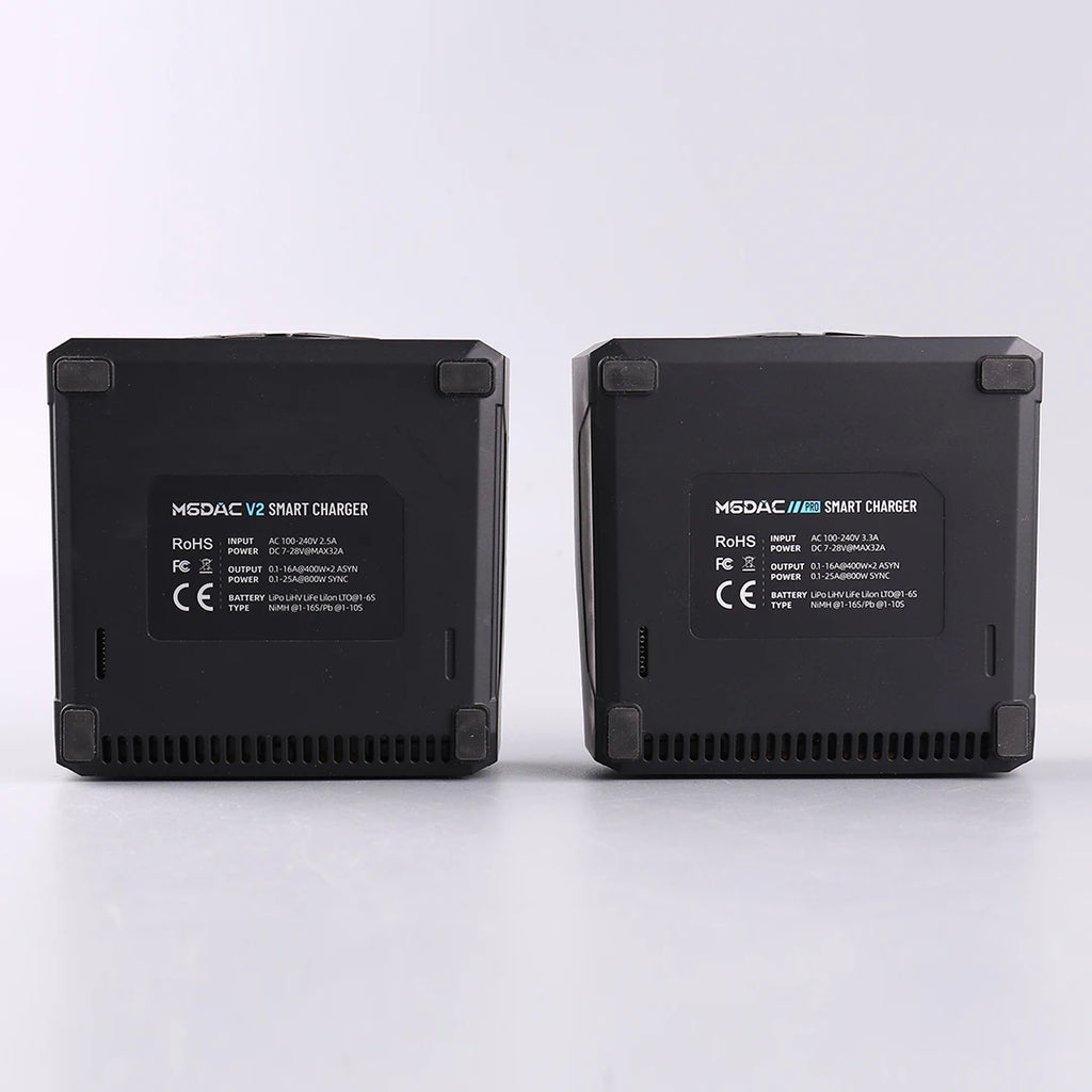 ToolkitRC M6DAC PRO V2 Dual Channel Smart Lipo Battery Charger Discharger AC 200W DC 800W 16A for 1-6S LiHV LiPo PD65W FPV Drone