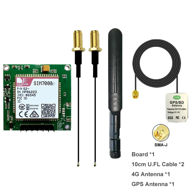 SIMCOM SIM7000 SIM7070 LPWA+NB-IoT+Cat-M+GPS Module SIM7000A SIM7000E SIM7000G A7676E Core Board for Metering Asset Tracking
