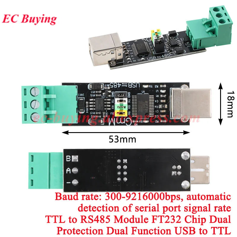 1-10Pcs RS485 RS232 MAX485 TTL CAN to Serial Port Conversion Module Level Convertor Board 232 Turn UART 3.3V 5V MAX485CSA RS-485