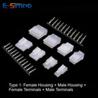 10Sets 4.2mm Pitch MOLEX Mini-Fit 5557/5559 Single Row 2/3/4/5/6P Male Female Housing Terminal Straight/Curved Needle Connector