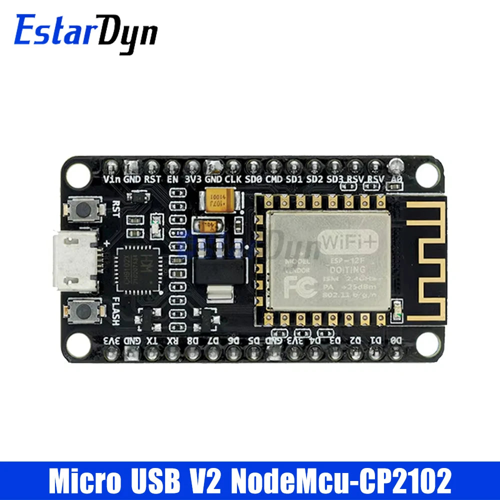 ESP8266 ESP-12E NodeMCU V2 V3 Development Board with CH340/CP2102 USB for IoT Smart Home MicroPython WiFi Control