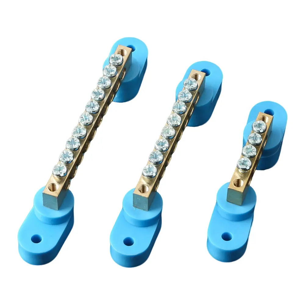 JINH High Bridge Type Grounding Busbar 6x9mm, 4/6/8/10/14/16 Poles, JHT6-0609, Terminal Strip for Distribution Box