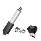 Mini Electric Linear Actuator 6V 12V 24V 150N-20N Push Rod with Rocker Switch & Bracket for Robot Cabinet Shutter Cosplay