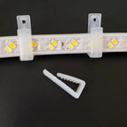 Neon Strip Led Connector COB Led Tape Fix Holder Clips with Screw Plastic Buckle Accessories For 5050 2835 5/12/110/220V RGB Led