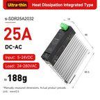 ENMG 18mm Ultra-Thin Solid State Relay Single-Phase 5-24VDC DC Control AC with Integrated Heat Sink for Electronics