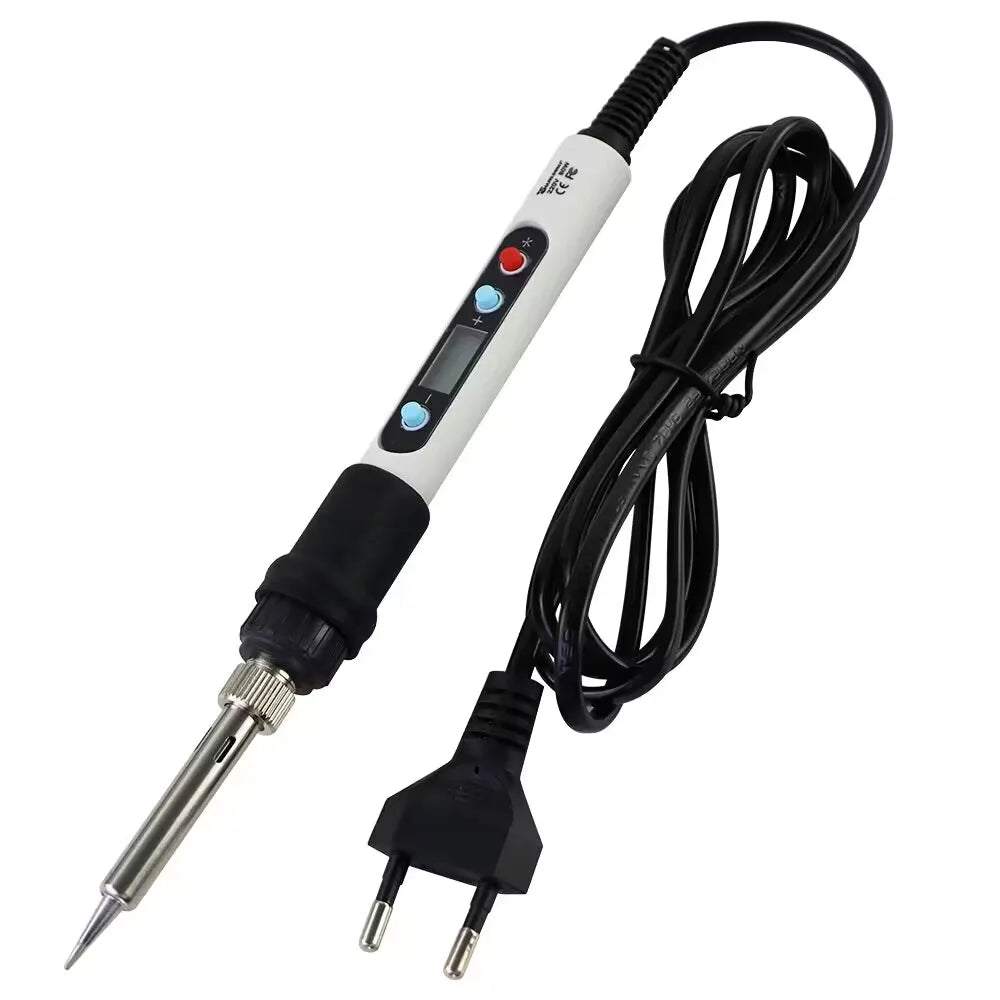 7 in 1 Wood Embossing Burning Carving Pyrography Pen Kit 60W / 80W Adjustable Temperature Soldering Iron Hand Operated Tools Set