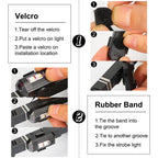 2/4/6/8 pcs LED Aircraft Strobe Lights Remote Control 8 Colors Anti-Collision LED Lights for Car Motorcycle Drone Aircraft Bike
