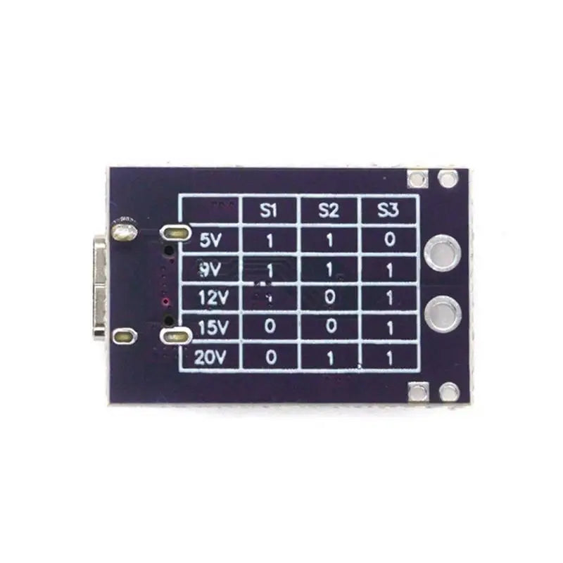 @*PD Trigger Module Type-C 5/9/12/15/20V Adjustable Fast Charging Decoy Board for DIY Electronics Projects