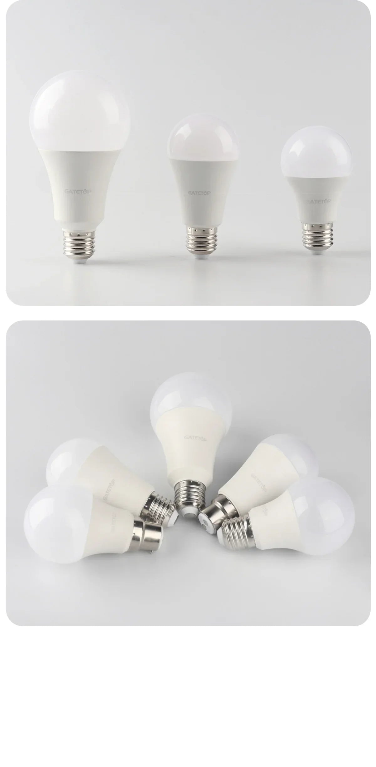 8Pcs E27 LED Bulbs AC 110V 220V 230V Boasting 3W 10W 20W 24W Lamp Warm White for Bedroom Balcony Lighting