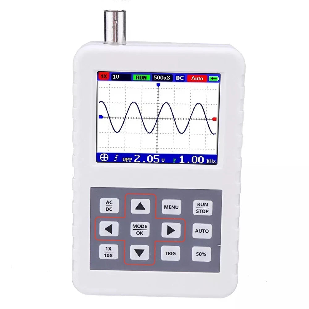 DSO PRO Handheld Digital Oscilloscope Portable Palm Size Oscillograph 5M Bandwidth 20MS/s Sampling Rate with P6100 BNC Probe