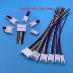 10pcs 15cm HY2.0 26AWG 2P 3P 4P-12P Air Docking Connector Male Female Plug Receptacle Housing Crimp Cable Terminal Wire Assembly