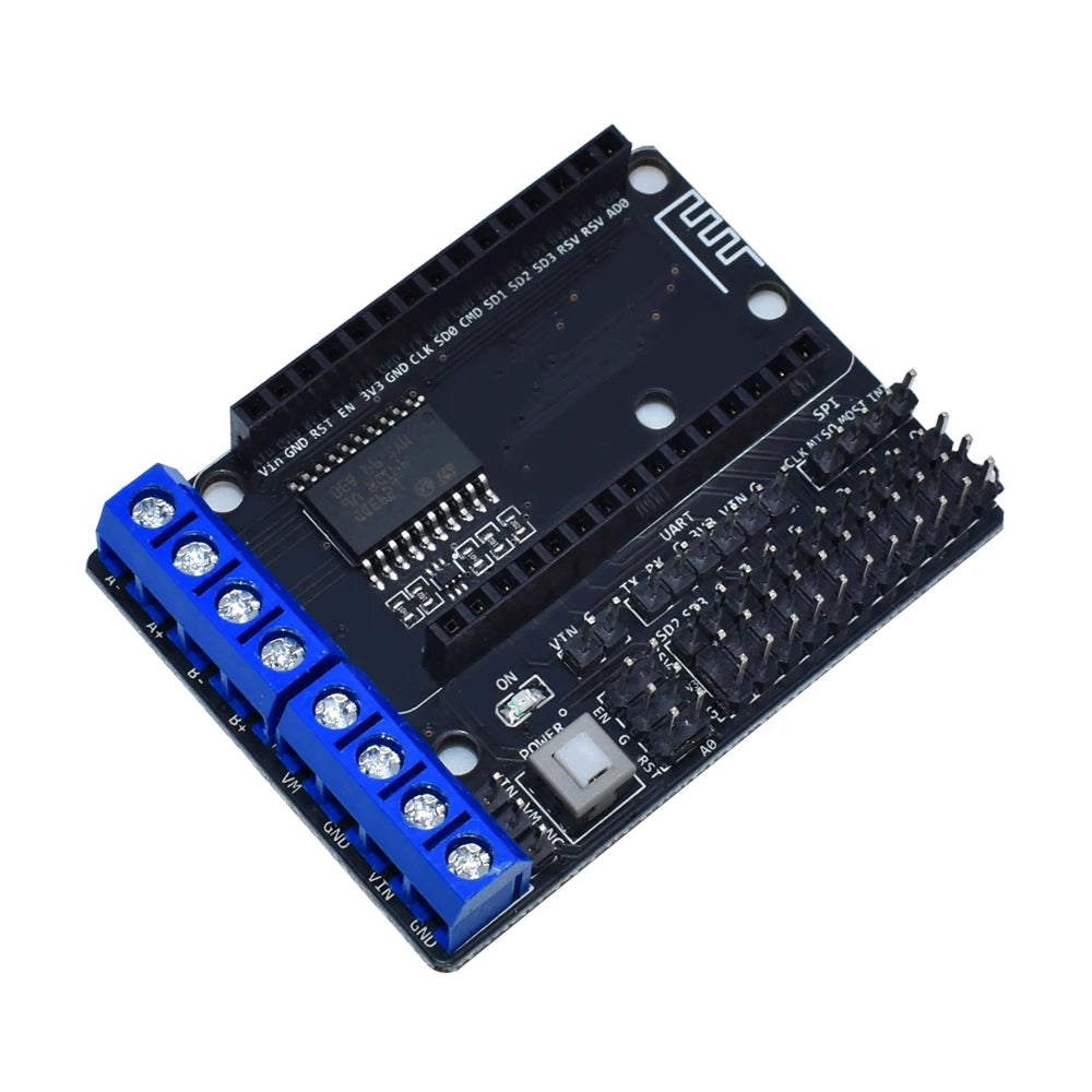 AEAK Node MCU Development Kit NodeMCU + Motor Shield Esp Wifi Esp8266 Esp-12e diy rc toy remote control Lua IoT smart car Esp12e