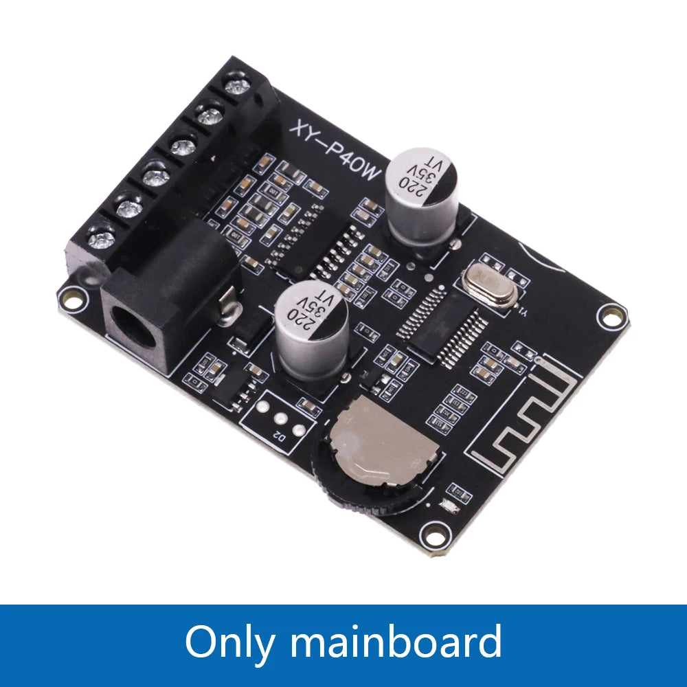 30W 40W Stereo Bluetooth Receiver Power Amplifier Dual-Channel Board 12V 24V High Power Digital Module for DIY XY-P40W