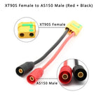 AS150 XT150 Male/Female To XT60 XT90 Plug DC Power Conversion Cable Connector 10AWG Silicone Wire Suitable for RC Batteries