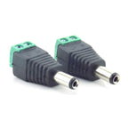 2/5/10pcs 12V DC BNC Male Female Connector Coax CAT5 Video Balun Adapter Plug For Led Strip Lights CCTV Camera Accessories B5