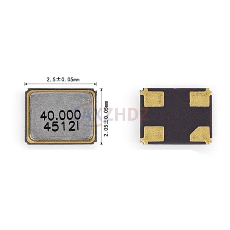 10PCS SMD Passive Crystal Oscillator 2520 12.000Mhz 14.31818M 16M 20M 24M 25M 26M 27M 30M 32M 37.4M 40M MHZ 2.5*2.0mm 2025