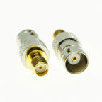 1Pcs SMA Male Female To BNC MAEL FEMALE Connector Jack Plug Q9 Flange Right Angle Coax conector set RF Copper Coaxial Adapter