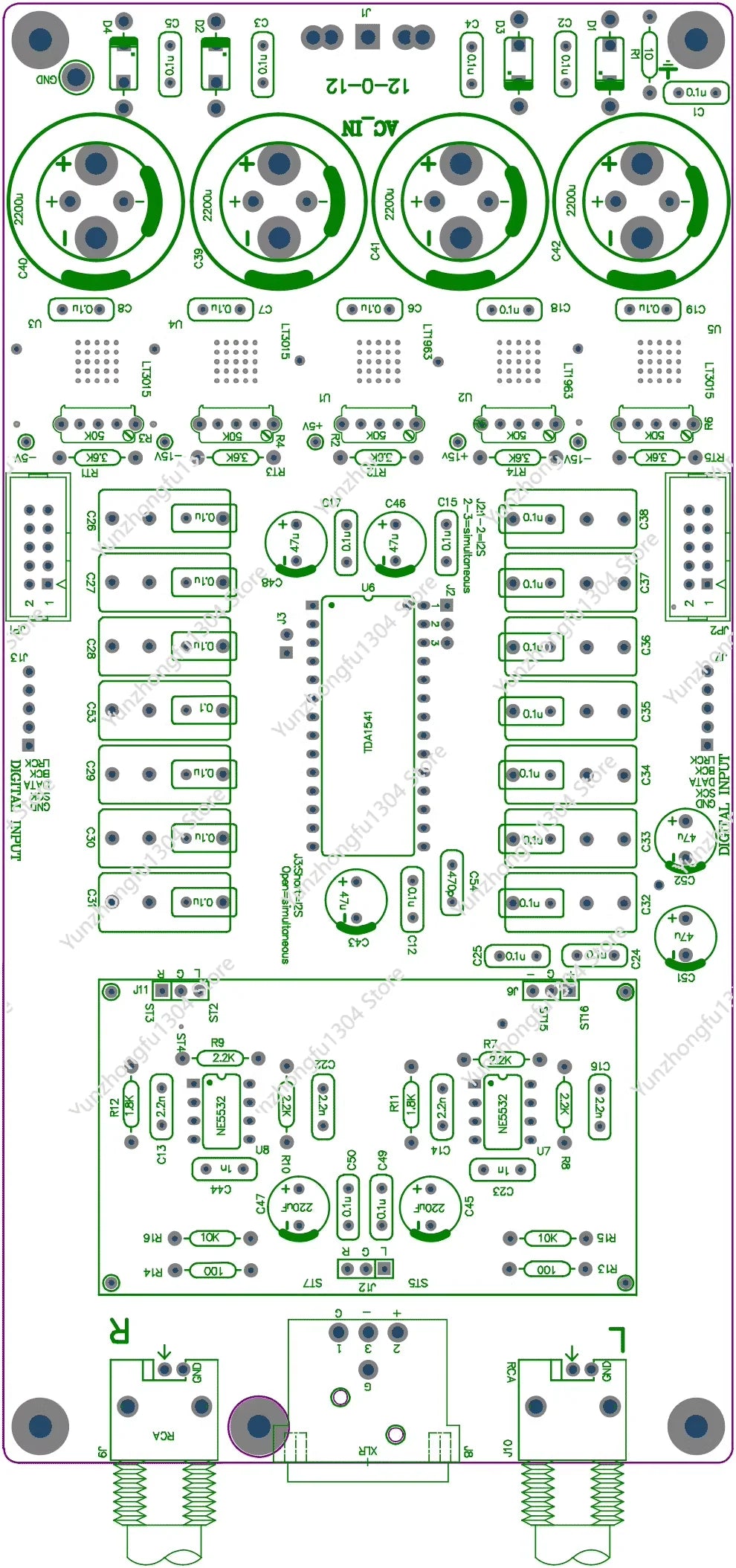 CDES TDA1541 DAC finished product customization (excluding TDA1541 chip)