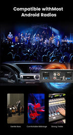 Car DSP Amplifier for Android Radio 16PIN Stereo HIFI Speakers Upgrade 4*50W Digital Audio Signal Processor BT APP EQ Adjustment