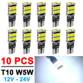 2/4/10/20 PCS CANBUS T10 W5W LED Bulb For Car Interior Dome Trunk License Plate Wedge Side Lights 12V 24V 4014-26SMD 6500K White