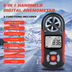 TL-303 Digital Anemometer Wind Speed Wind Chill Temperature Humidity Heat Index Dew Point Barometric Pressure Altitude Meter