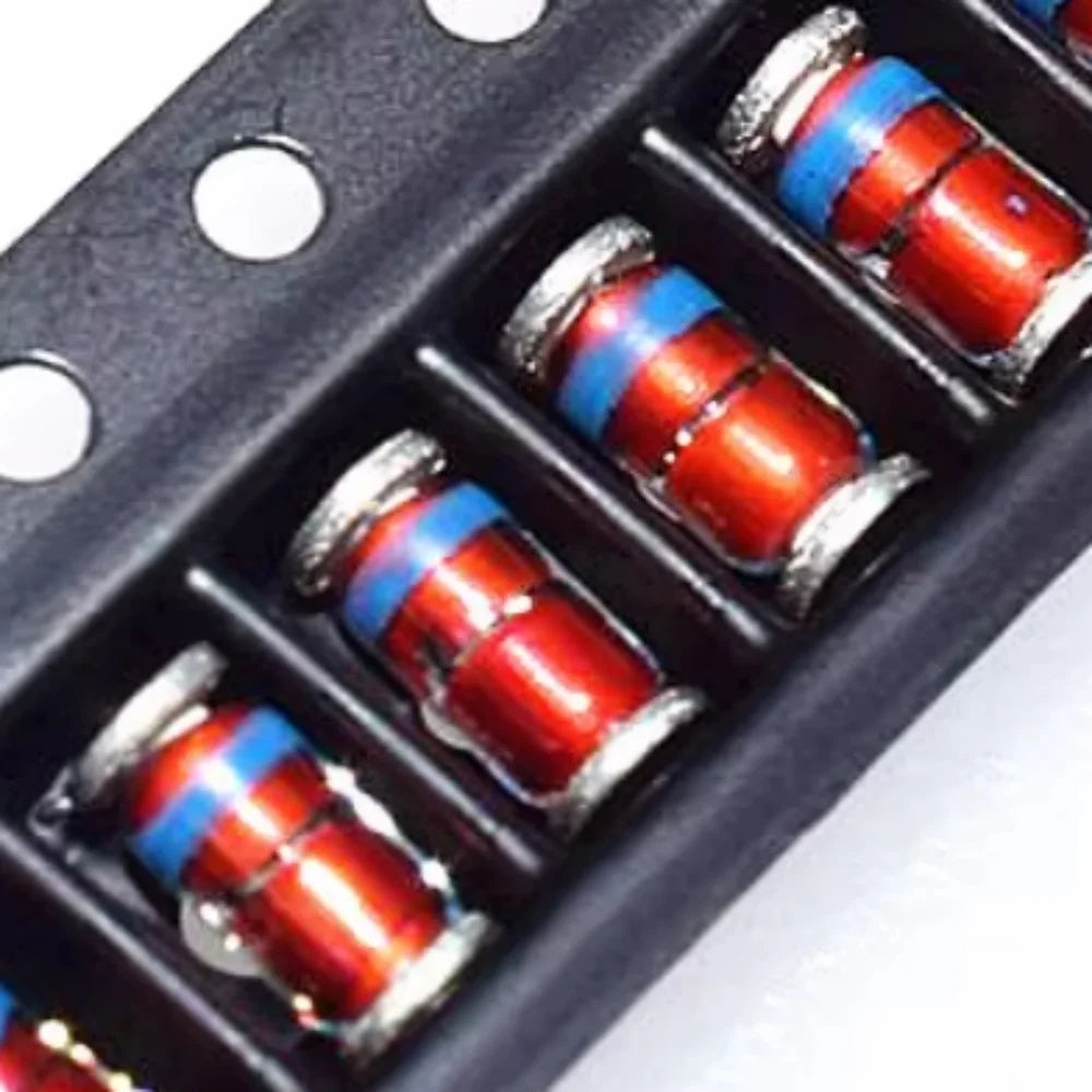 50PCS ZM4733A 4742A 3V3/4V7/5V1/5V6/6V2/V8/7V5/10/12V/15V/18/20V/30V 1W Cylindrical LL-41 Surface Zener Diode