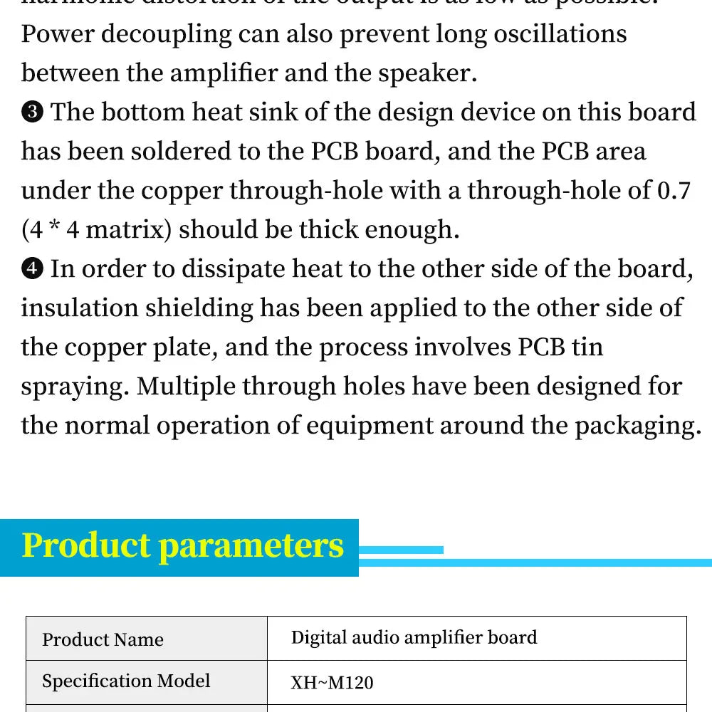 PAM8610 Audio Amplifier Board Dual Channel Class-D 2*15W DC12V XH-M120 - Pack for Audio Projects