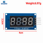 1~10PCS EGBO TM1637 4 Bits Digital LED Display Module 7 Segment 0.36Inch Clock RED Anode Tube Four Serial Driver Board Pack