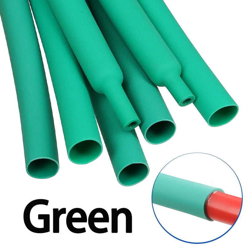2M 3:1 Heat Shrink Tube With Glue 1.6mm-50mm Multicolor Dual Wall Adhesive Lined Polyolefin Shrinkin ﻿Wrap Cable Protect Sleeve