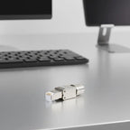 1Pc Zinc Alloy Shielded Ethernet Termination Plugs Cat7 Cat6A Cat8 RJ45 Connector Tool-Free