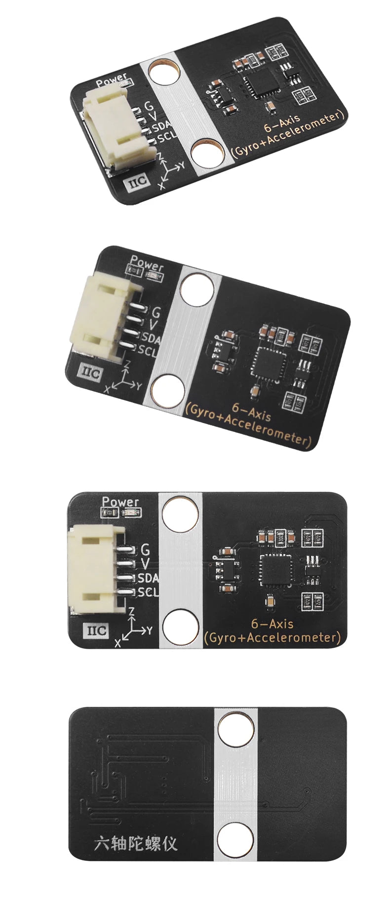 The MPU6050 6 Axis Gyroscope Sensor Module with a PH 2.0 Interface Is Compatible with Arduino and Supports Mixed Programming