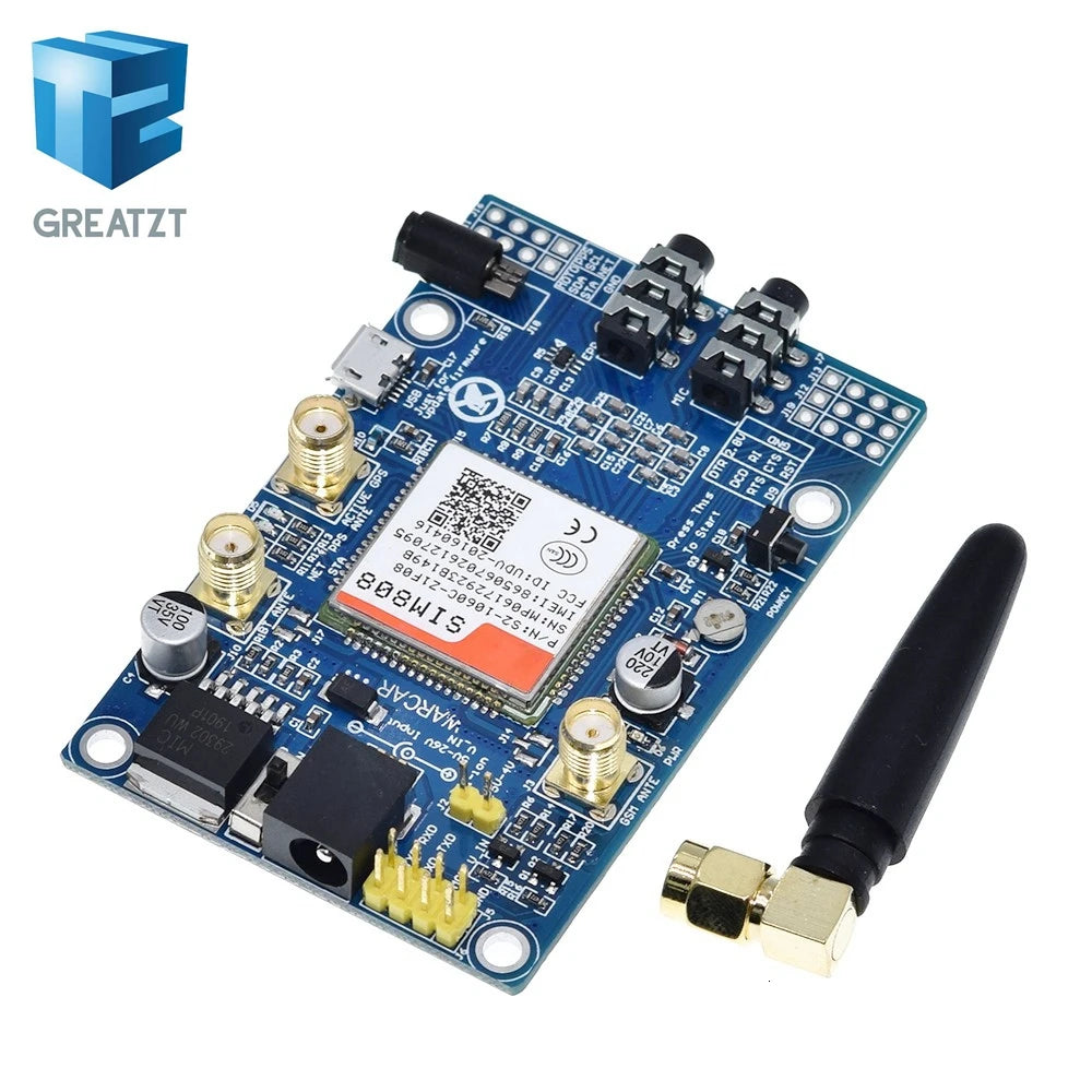 SIM808 instead of SIM908 module GSM GPRS GPS Development Board IPX SMA with GPS Antenna available for Raspberry Pi for arduino