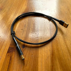 Silver Plated DC USB Cable GX12 2Pin Aviation Plug Socket Connector Wire Male Female to Type C 5.5*2.1 Gold-plated