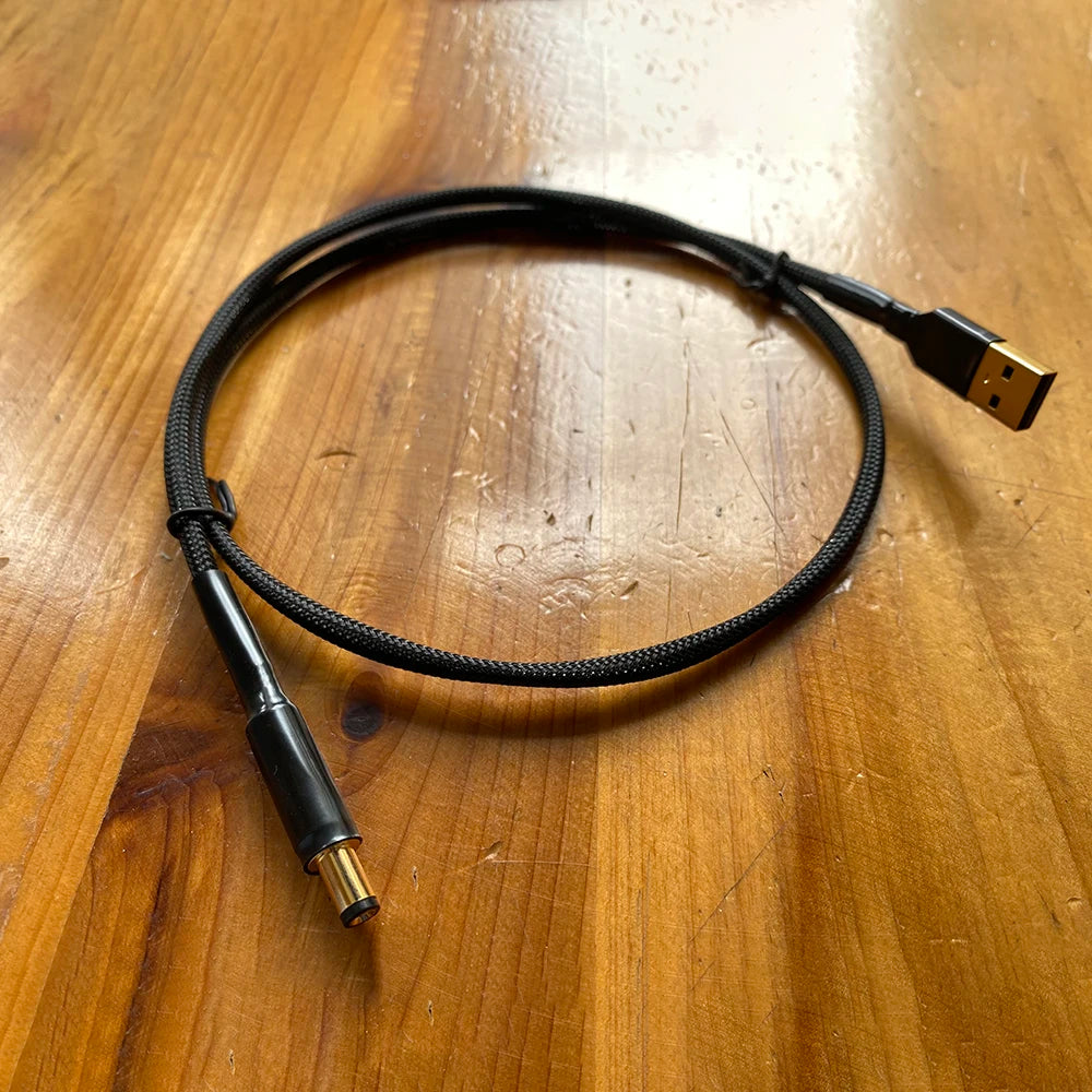 Silver Plated DC USB Cable GX12 2Pin Aviation Plug Socket Connector Wire Male Female to Type C 5.5*2.1 Gold-plated