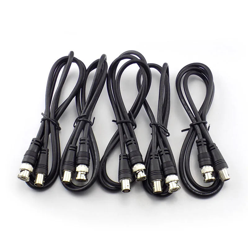 BNC Female To Male Adapter Cable For CCTV Camera BNC Connector Extension Coaxial Line Camera Accessories 1M