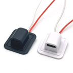 2Pin High Current Charging Socket With 24AWG Snap Lock Plate USB TYPE-C Female Type C Waterproof Female Connector Jack